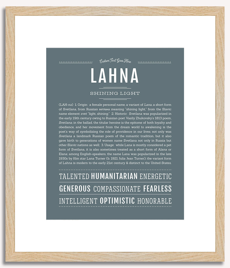 Lahna | Name Art Print