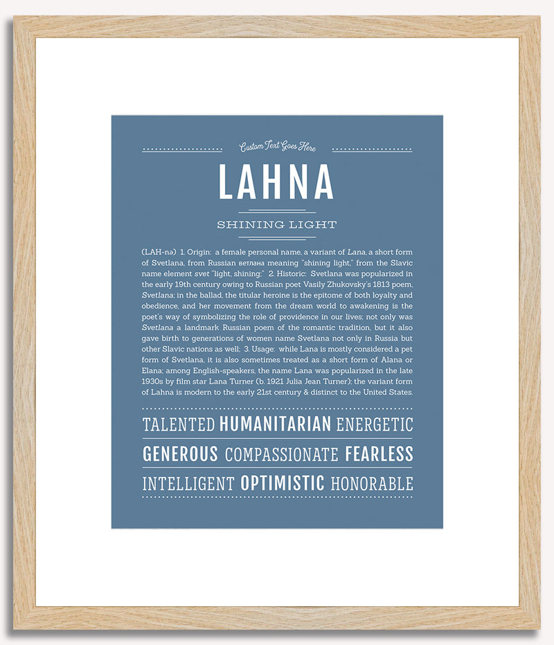 Lahna | Name Art Print