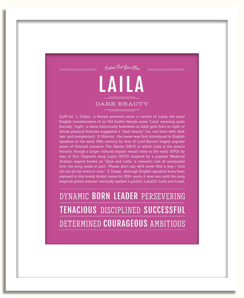 Laila | Name Art Print – Name Stories