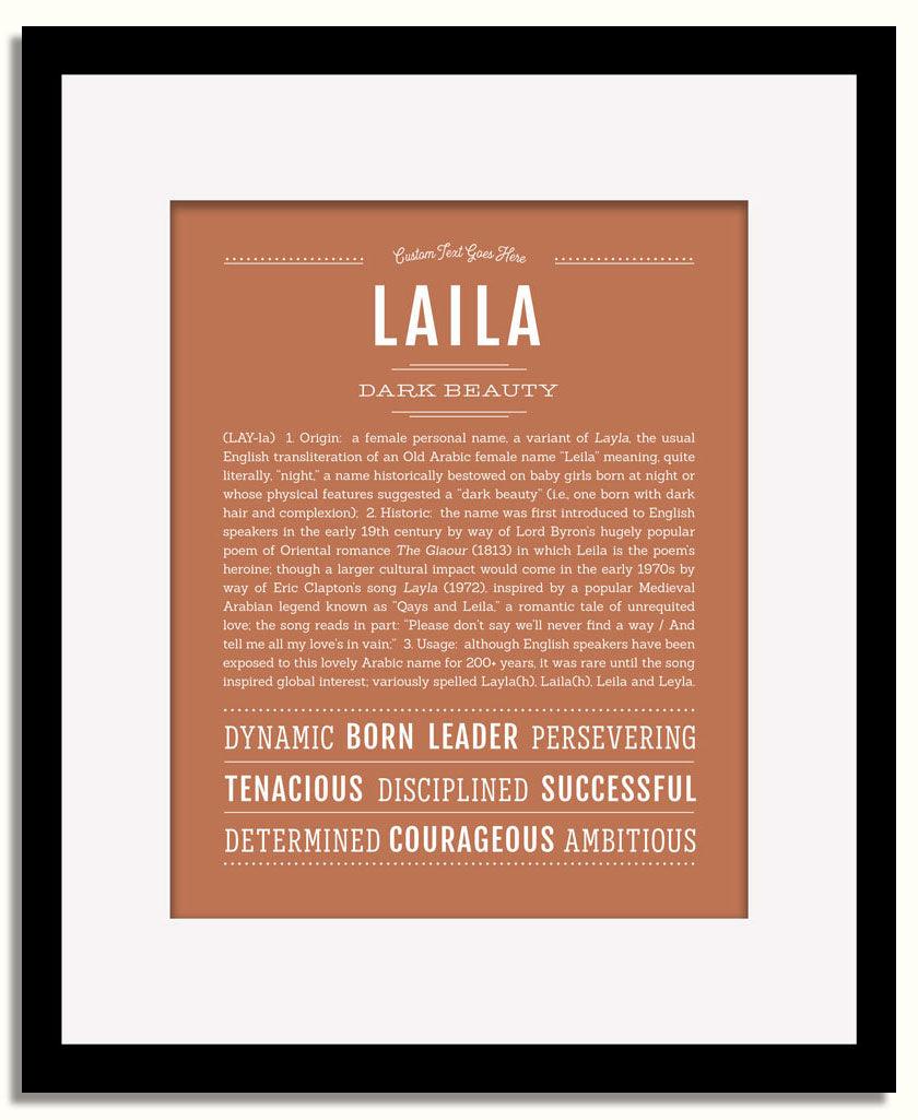 Frame Options | Terra Cotta | Black Frame, Matted