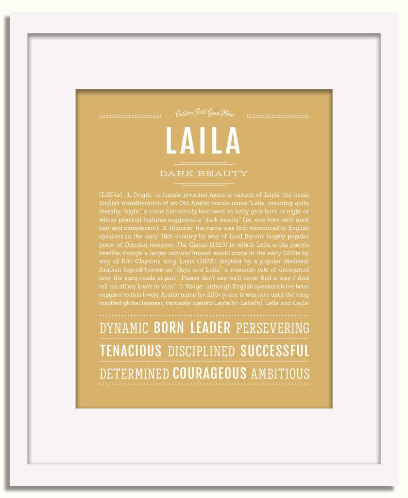 Frame Options | Matte Gold | White Frame, Matted