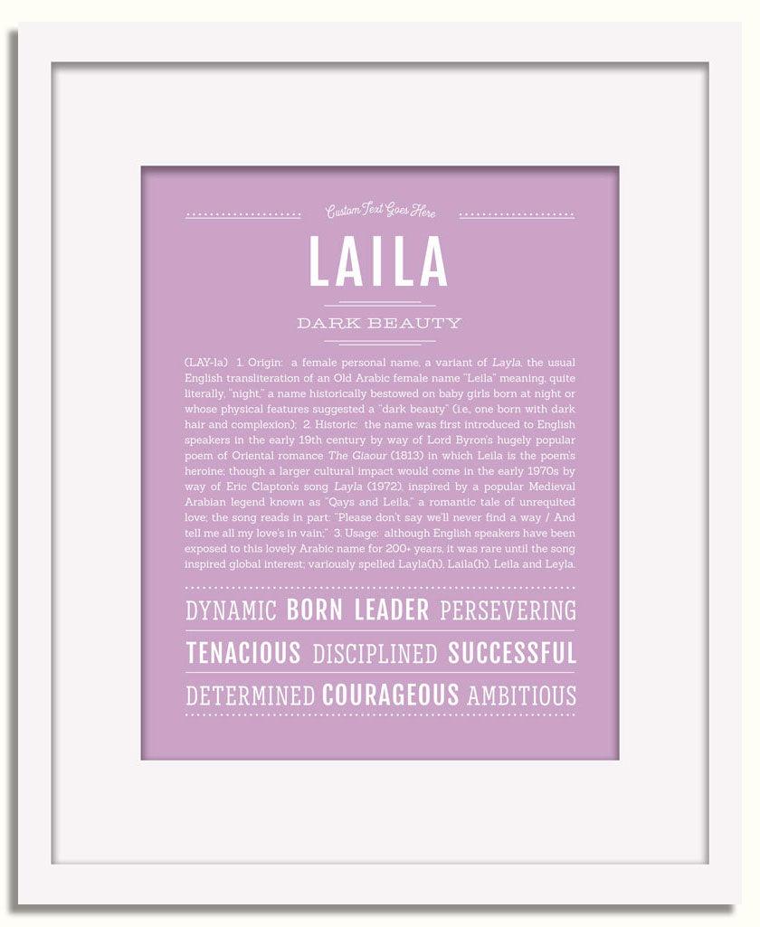 Frame Options | Lilac | White Frame, Matted