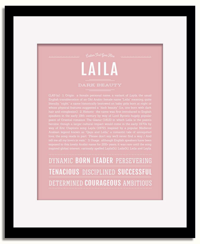 Frame Options | Dusty Rose | Black Frame, Matted