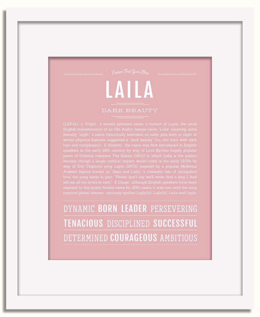 Frame Options | Dusty Rose | White Frame, Matted