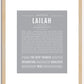 Lailah | Name Art Print