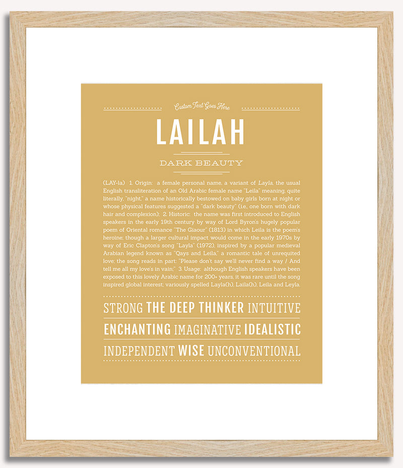 Lailah | Name Art Print