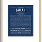 Lailah | Name Art Print