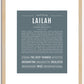 Lailah | Name Art Print