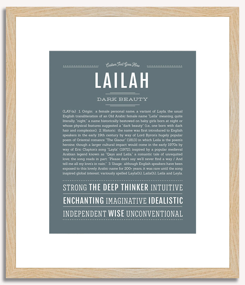 Lailah | Name Art Print