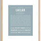 Lailah | Name Art Print