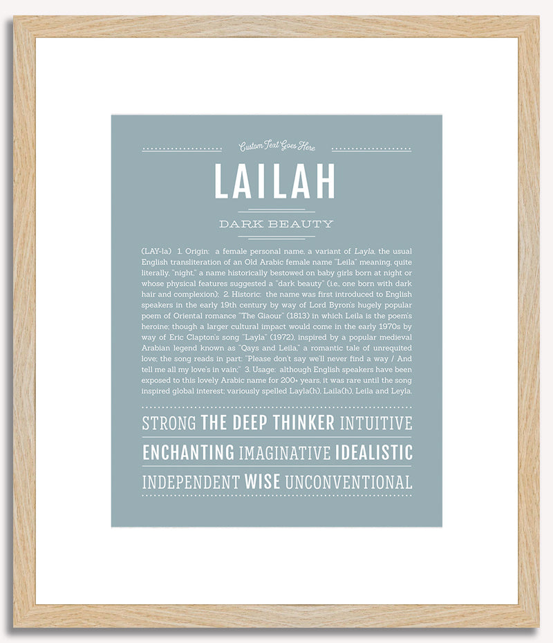 Lailah | Name Art Print