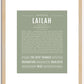 Lailah | Name Art Print