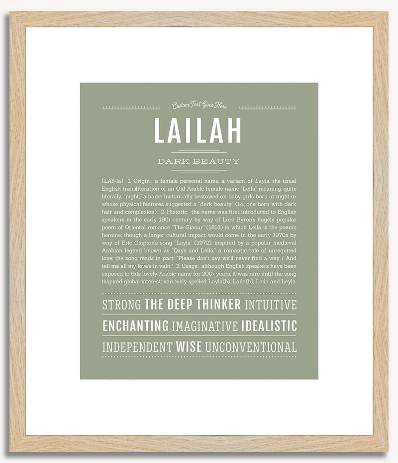 Lailah | Name Art Print