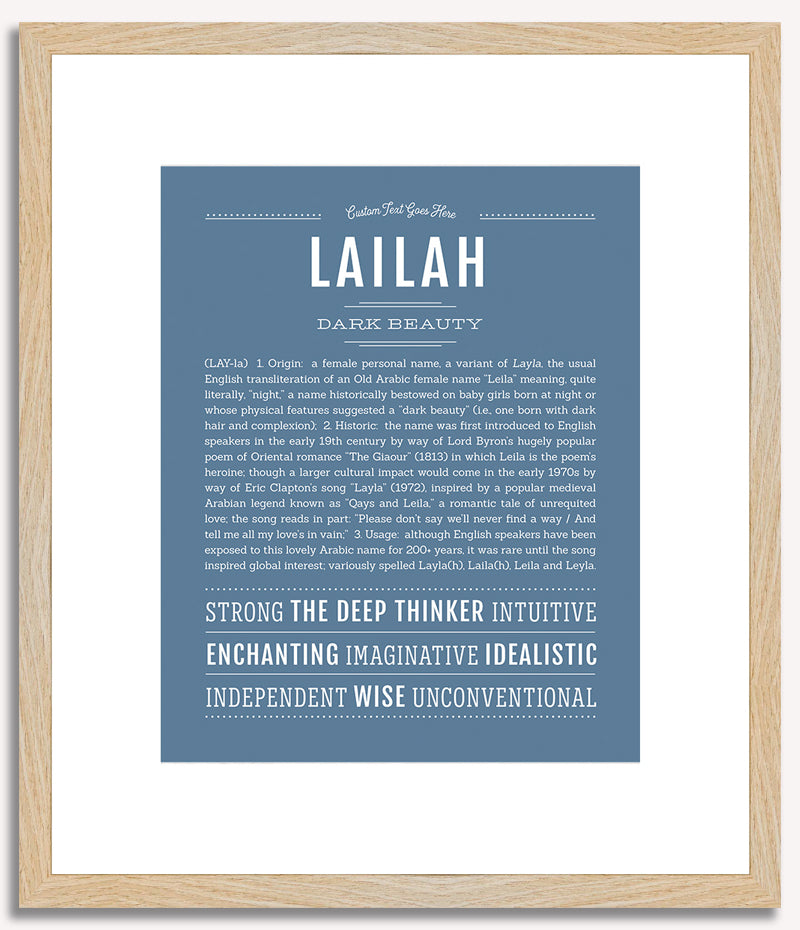 Lailah | Name Art Print