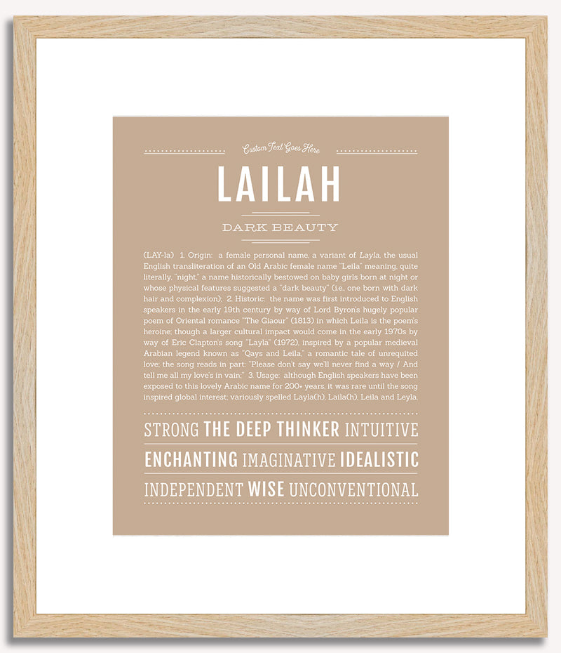 Lailah | Name Art Print