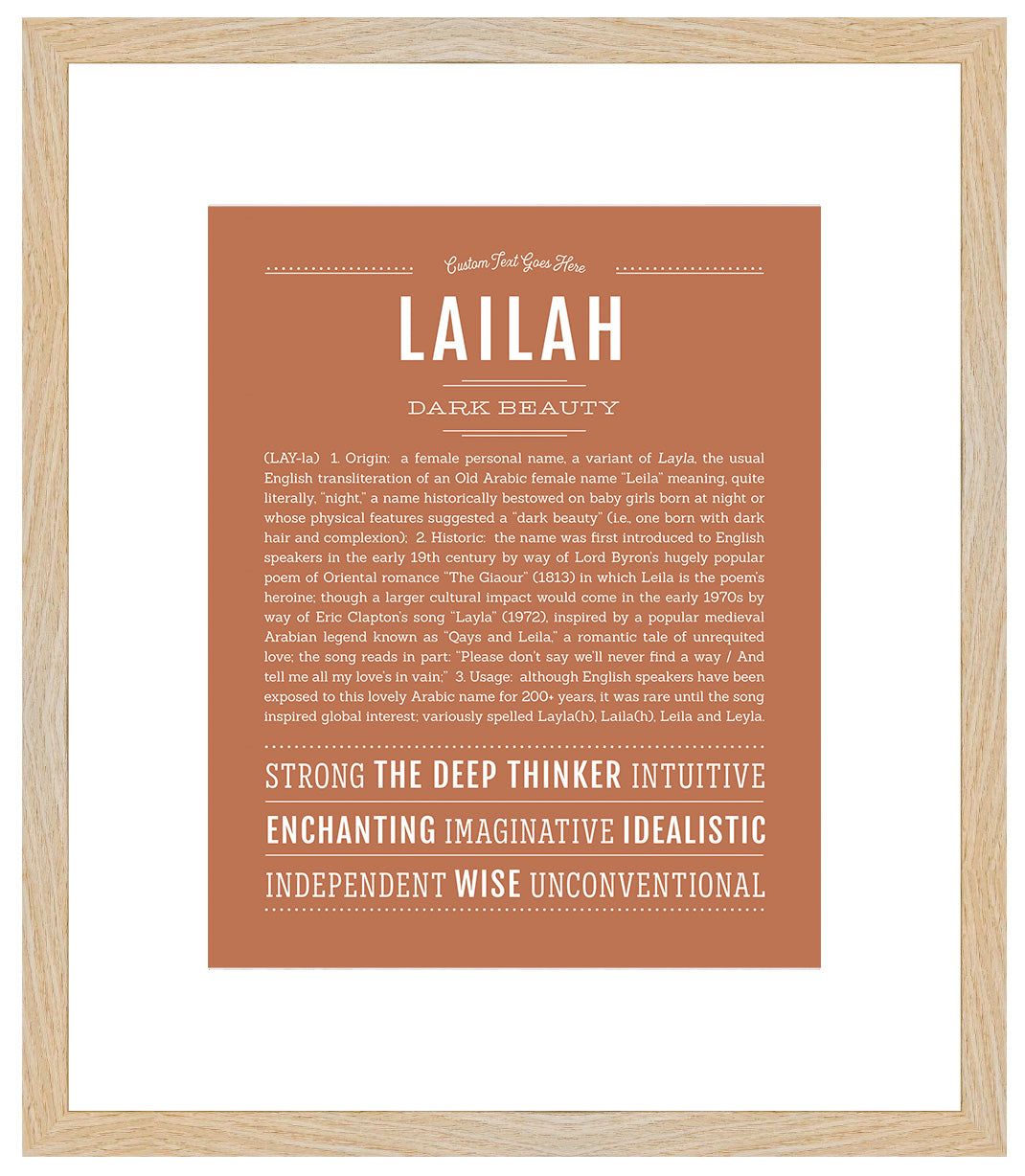 Lailah | Name Art Print