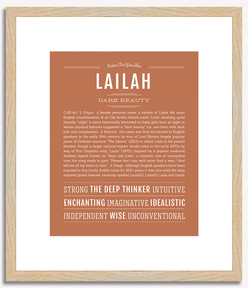 Lailah | Name Art Print