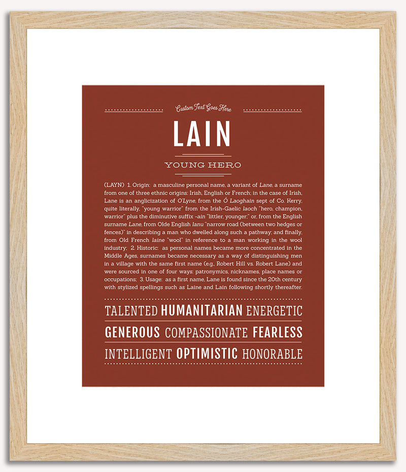 Lain | Name Art Print