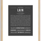 Lain | Name Art Print