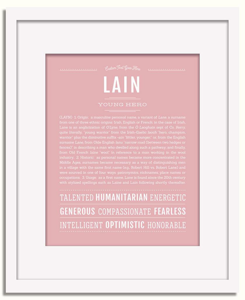 Frame Options | Dusty Rose | White Frame, Matted