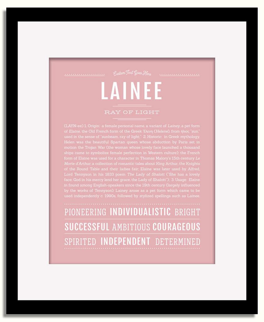 Frame Options | Dusty Rose | Black Frame, Matted