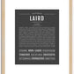 Laird | Name Art Print