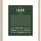 Laird | Name Art Print