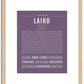 Laird | Name Art Print