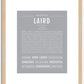 Laird | Name Art Print