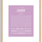 Laird | Name Art Print