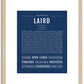 Laird | Name Art Print