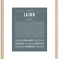 Laird | Name Art Print