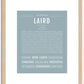 Laird | Name Art Print