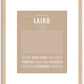 Laird | Name Art Print