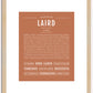 Laird | Name Art Print