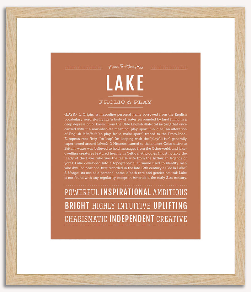 Lake | Name Art Print