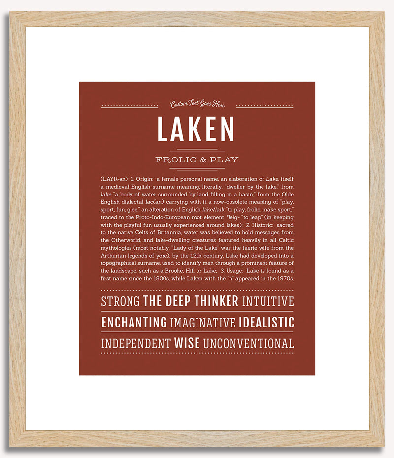 Laken | Name Art Print