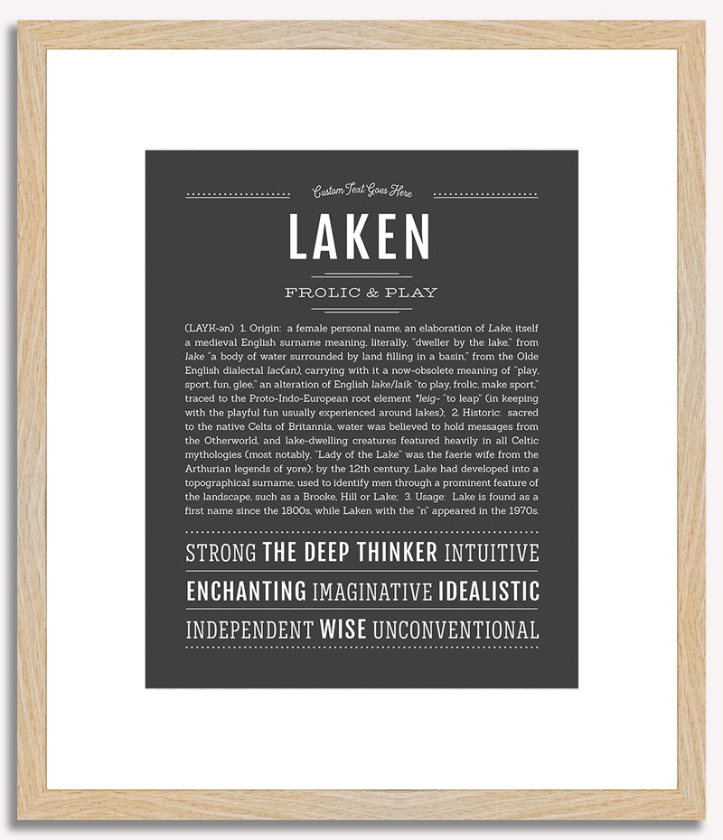 Laken | Name Art Print