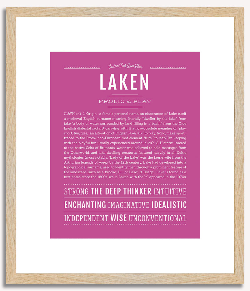 Laken | Name Art Print