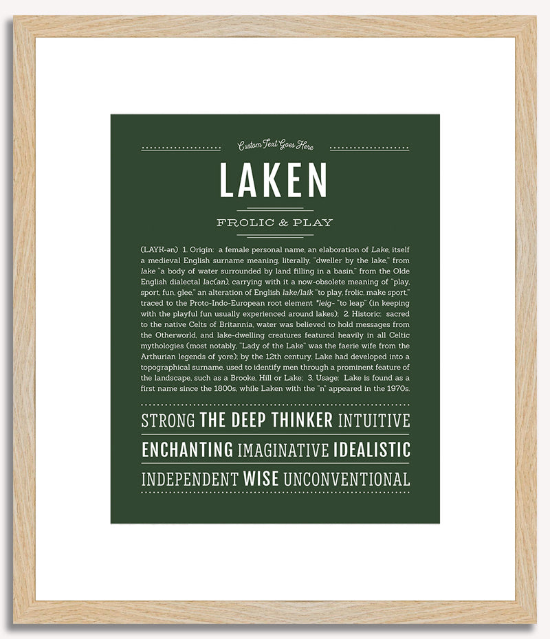 Laken | Name Art Print