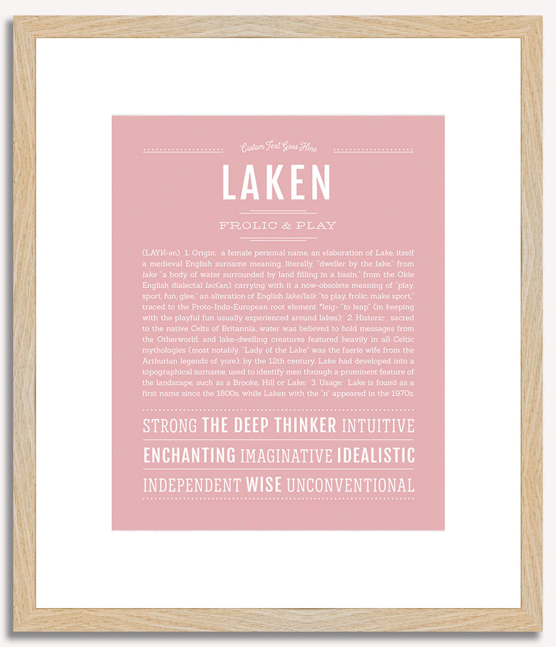 Laken | Name Art Print