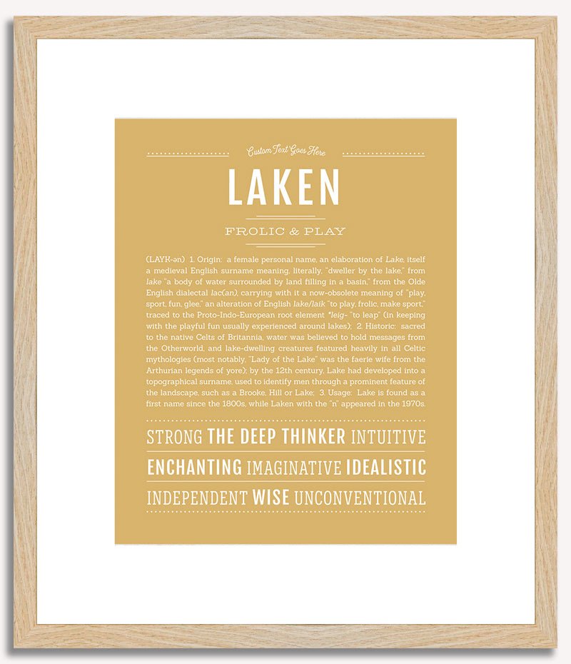 Laken | Name Art Print