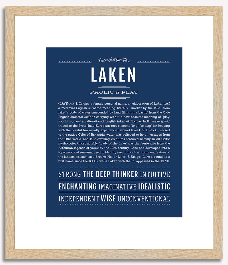 Laken | Name Art Print