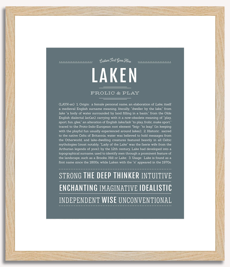 Laken | Name Art Print