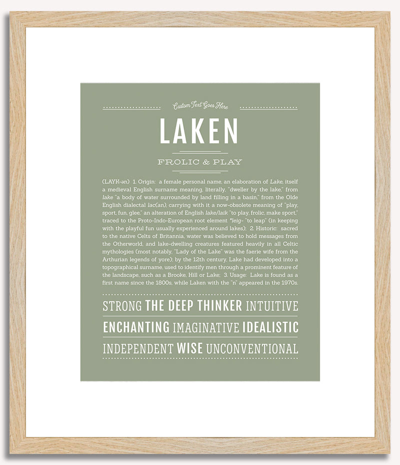 Laken | Name Art Print