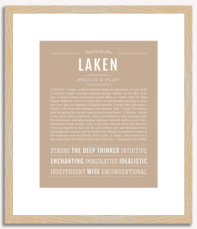 Laken | Name Art Print