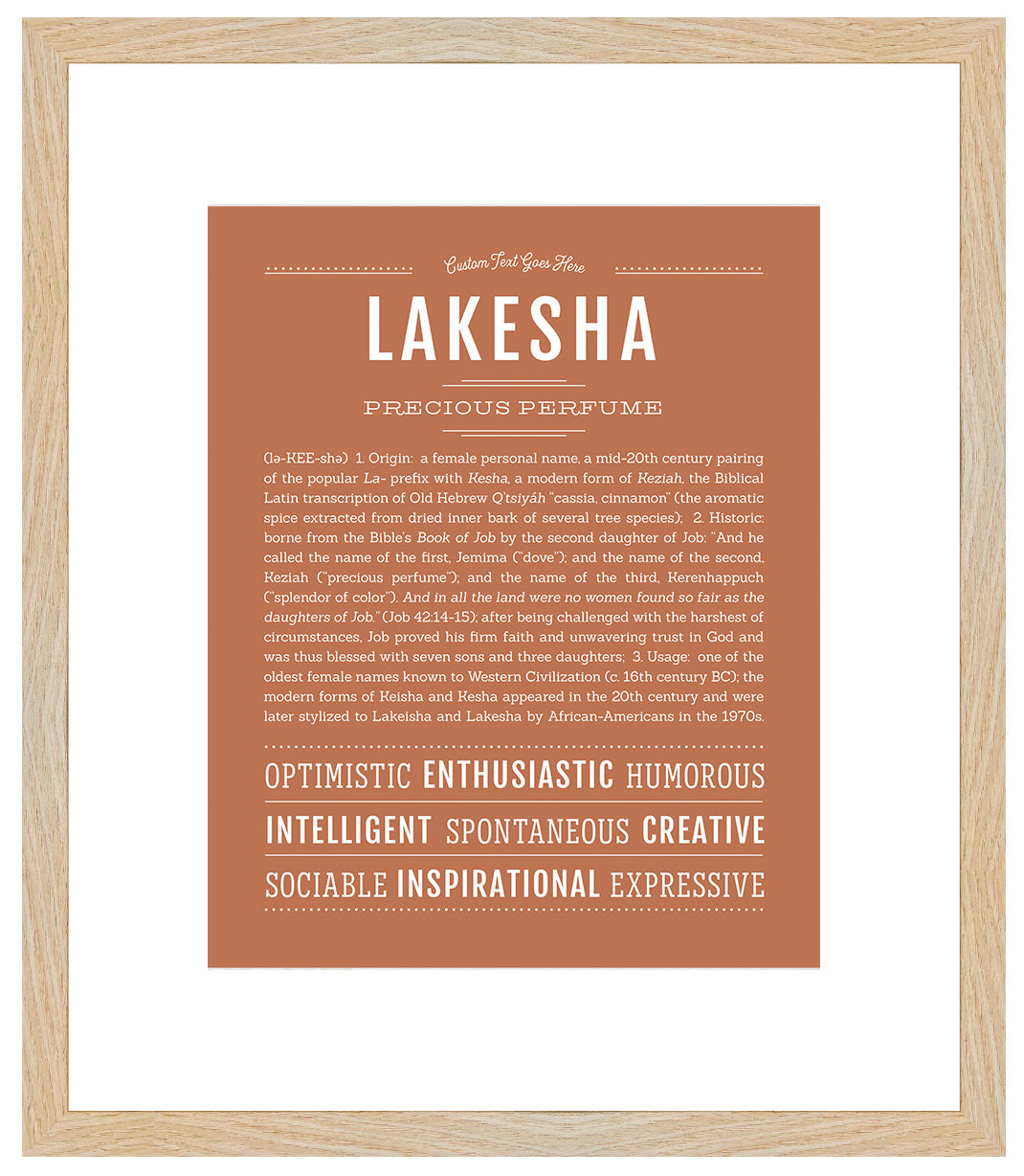 Lakesha | Name Art Print