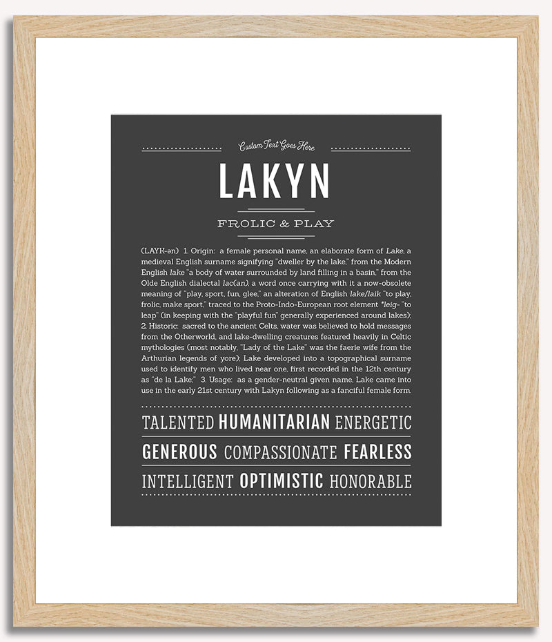 Lakyn | Name Art Print