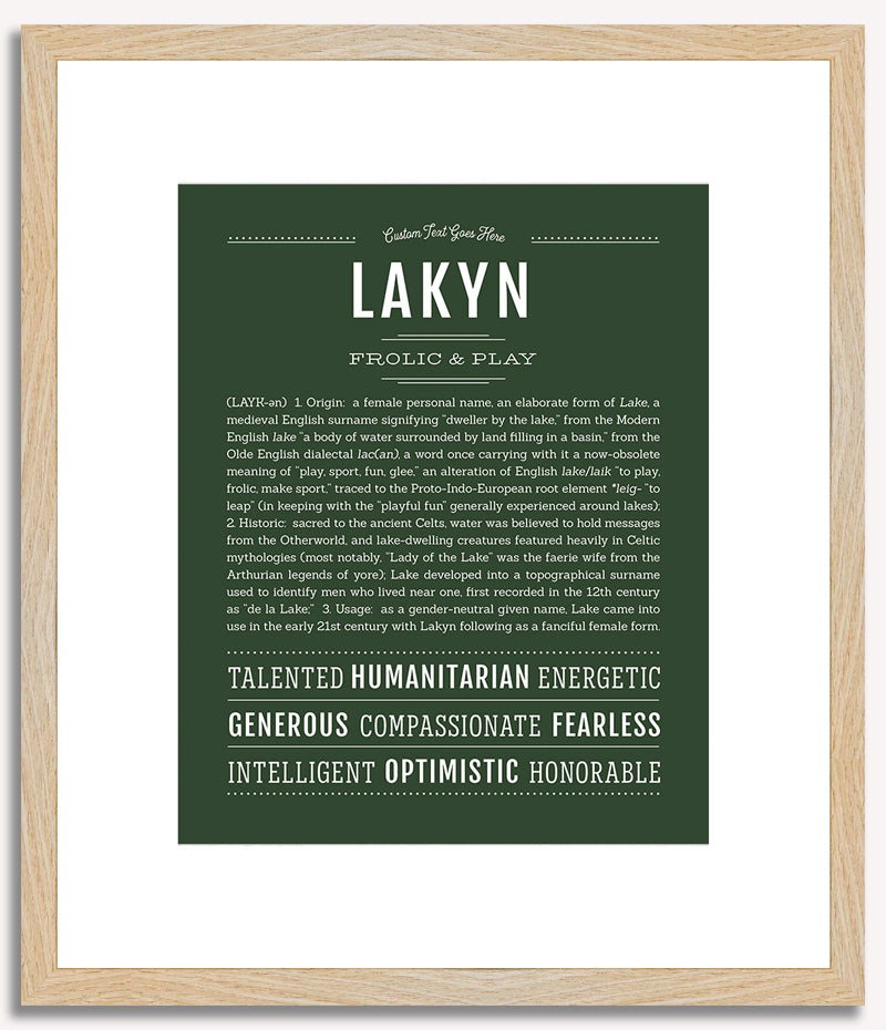 Lakyn | Name Art Print