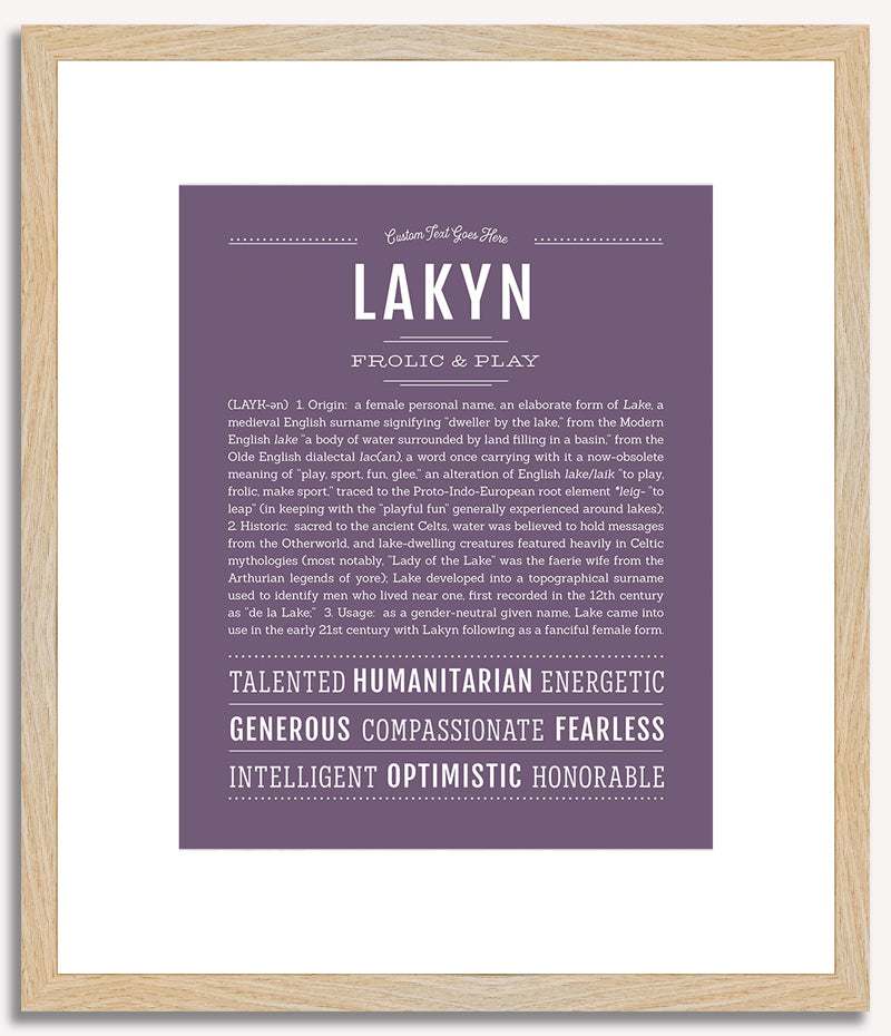 Lakyn | Name Art Print